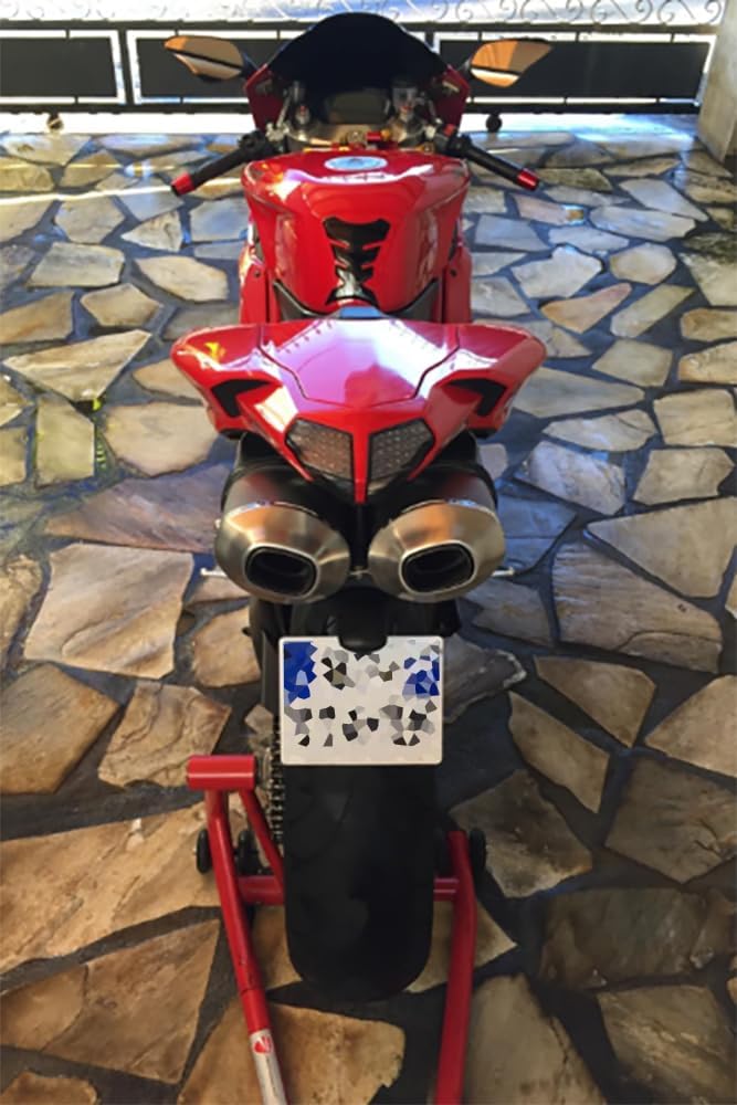 aVDB-moto LED-Bremslicht mit integrierten Blinker kompatibel mit Ducati 848, 1098, 1198 (Getönt), Ge