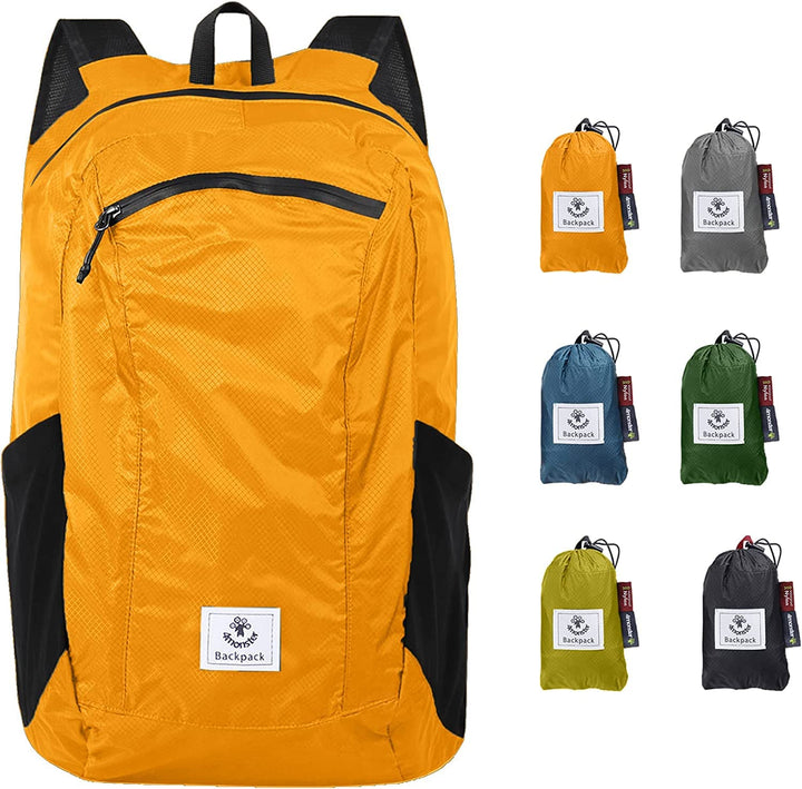 4Monster Faltbarer Rucksack Ultra Leicht, Unisex Tagesrucksack Outdoor, Wasserdichter Wanderrucksack