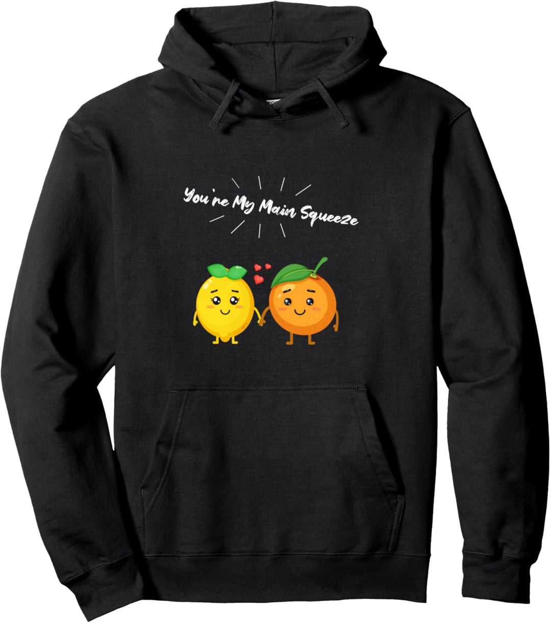 Orange und Zitrone Paar Geschenk für Vegetarier & Veganer Pullover Hoodie