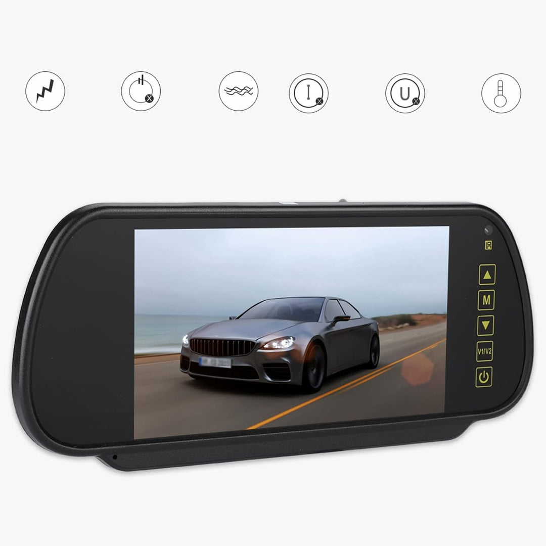 Kamera-Rückfahrkamera-Set, Rückspiegel-, 7 Zoll LCD-Display, Rückfahrkamera-, Parkmonitor für Rückfa