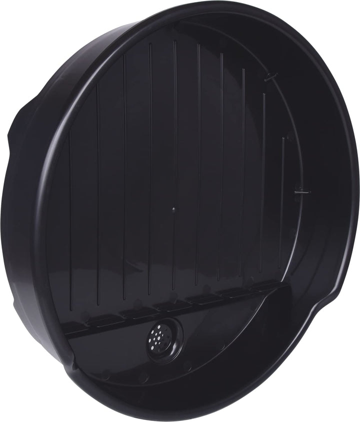 KS Tools 150.9209 Polyethylen-Fasstrichter mit Sieb, 30 l, Schwarz