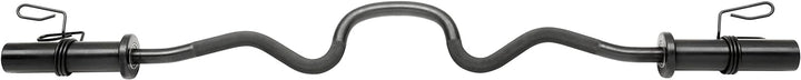Oly. Super SZ-Hantelstange Curl Curlstange inkl. Federverschlüssen 50/51 mm Black