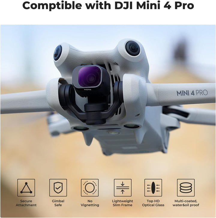 K&F Concept Mini 4 Pro Filter, mehrfach beschichtetes ND-Filterset für DJI Mini 4 Pro Drohnenzubehör