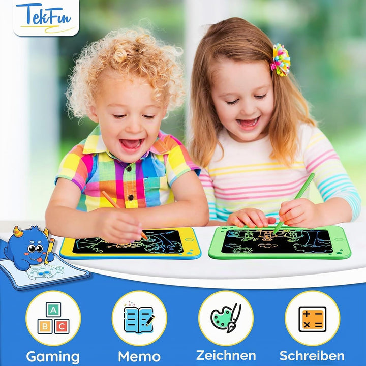 TEKFUN LCD Schreibtafel Kinder Spielzeug, 8,5 Zoll Zaubertafel Maltafel ab 3 4 5 6 7 Jahre alt Junge