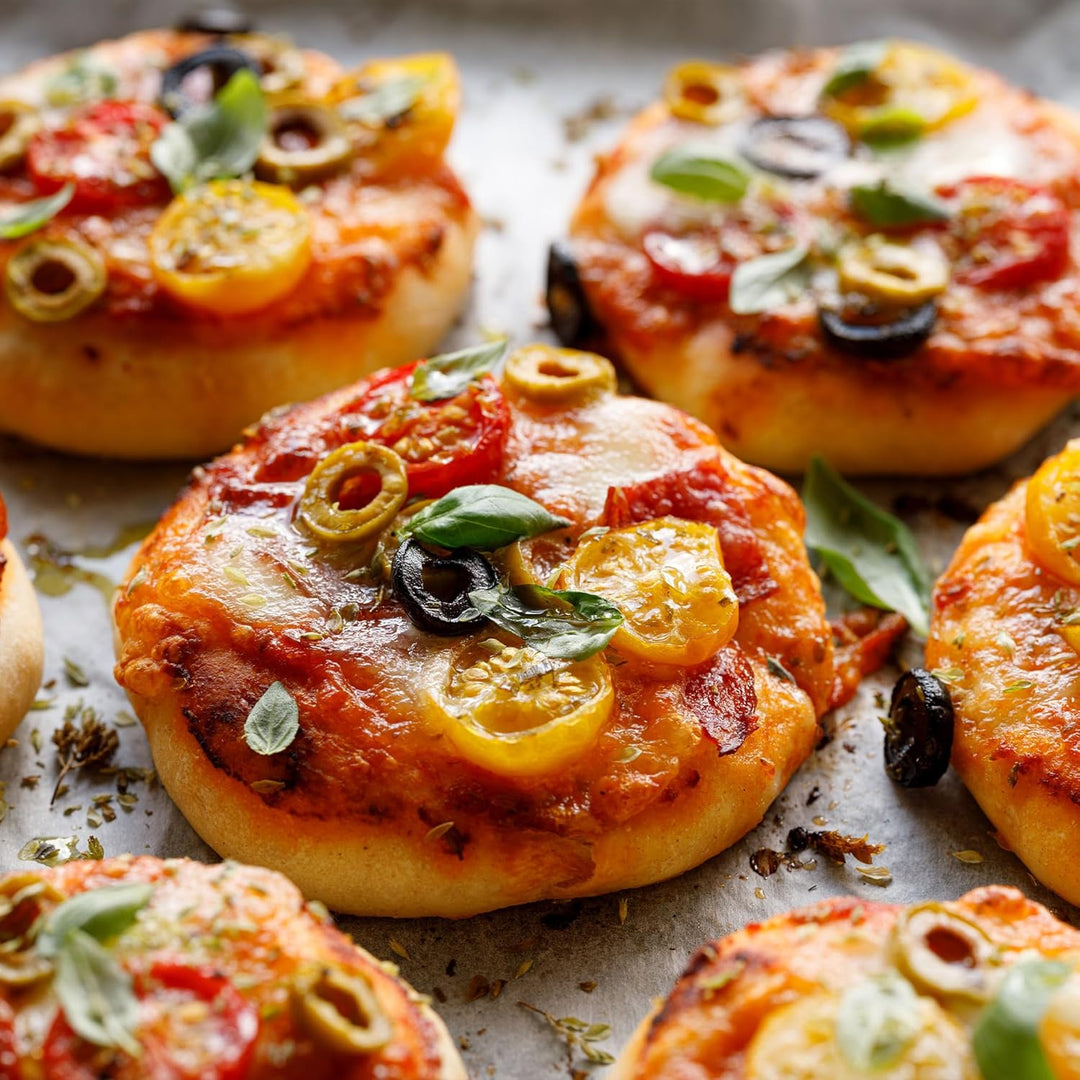 Monsterzeug Pizza Raclette Ofen, Elektrischer Mini-Ofen, Mobiler Steinofen für Zuhause, Inkl. Pizza-