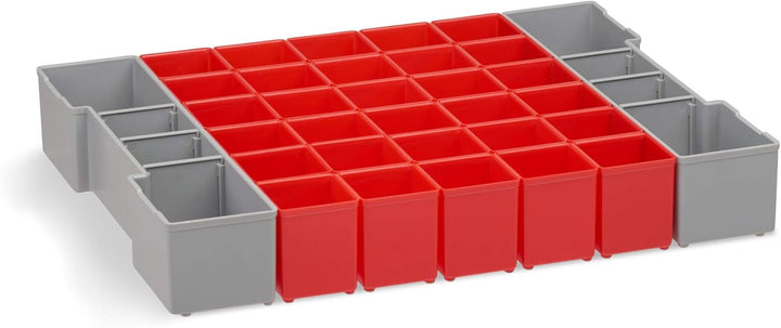 Bosch Sortimo Sortimentskasten L BOXX 102 professional blau Deckel transparent mit Insetboxen-Set A3