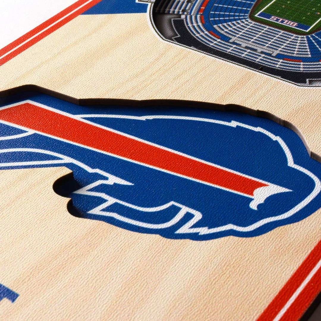 YouTheFan NFL 3D Stadion Banner, 15,2 x 48,3 cm Buffalo Bills, Buffalo Bills