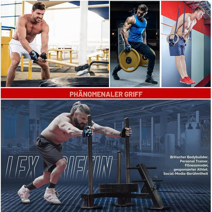RDX Fitness Handschuhe Damen Herren, Gewichtheben Trainingshandschuhe Krafttraining, rutschfest Gym