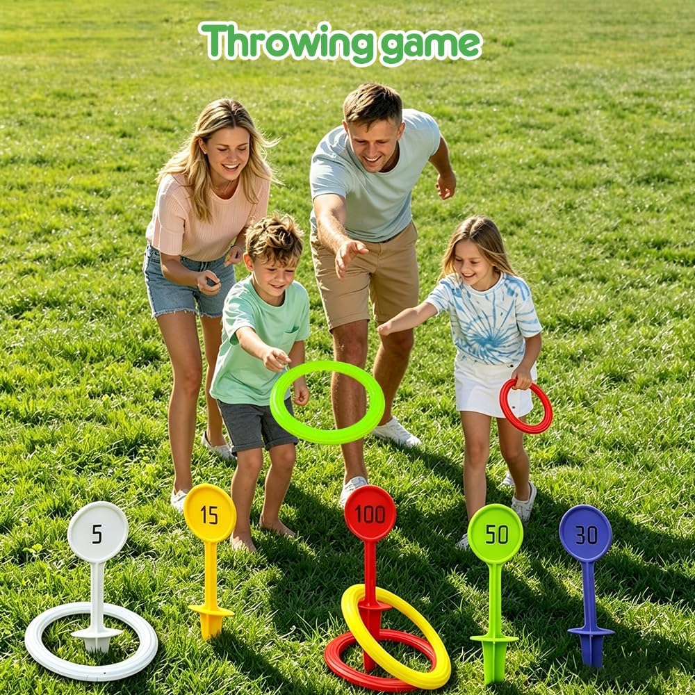 Outdoor Spiele Gartenspiele für Kinder Erwachsene, Kindergeburtstag Partyspiele - Sackhüpfen Säcke,