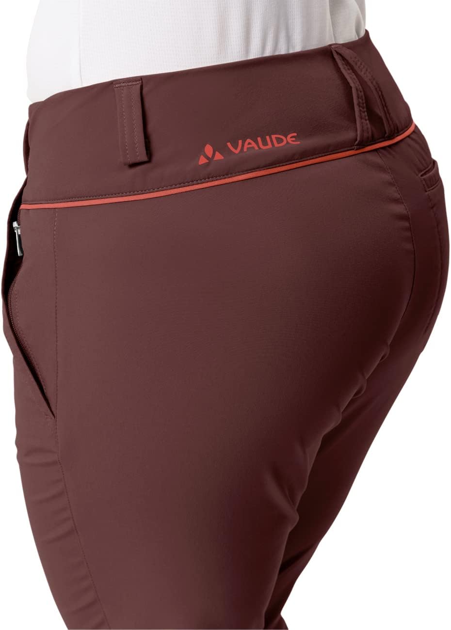 VAUDE Damen Hose Women's Skomer Capri 38 Dark Cherry, 38 Dark Cherry