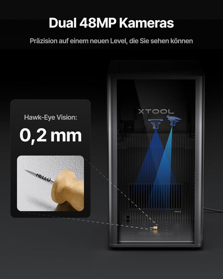 xTool F2 Ultra 60W MOPA &amp; 40W Diode Dual Laser Cutter nur für gewerbliche Anwender，100+ Farben Metal