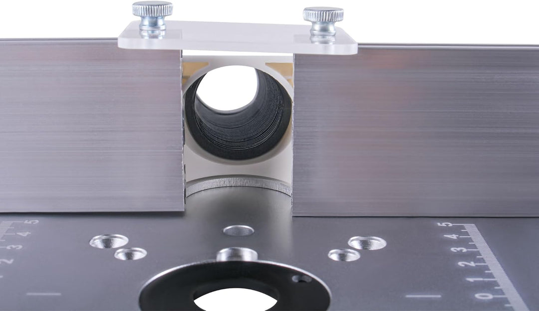 Set mit 3 Frästisch Einlegeplatten, Aluminium Frästisch für Oberfräse mit Halterung Fasenmoment, Tis