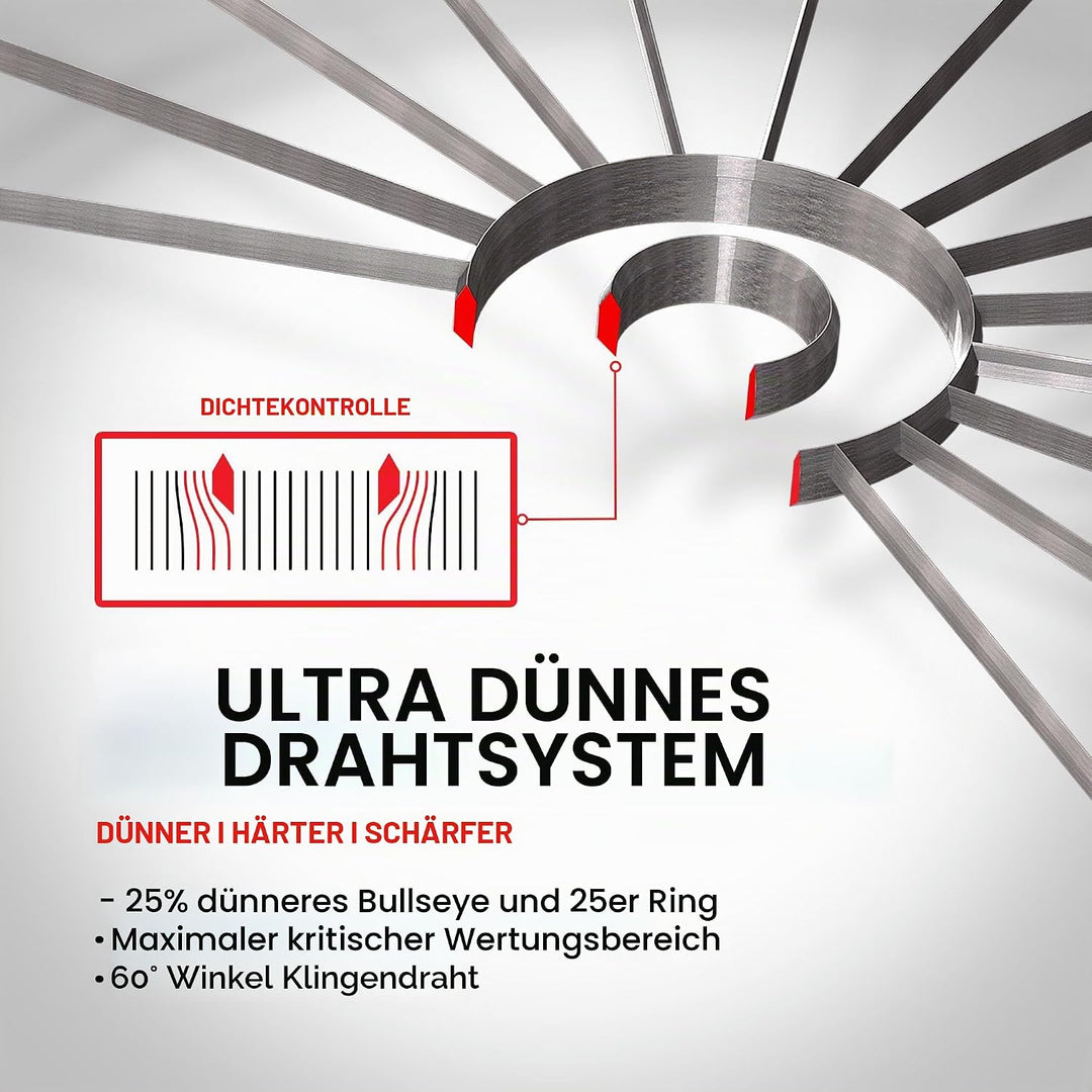WINMAU Blade 6 Series Professional Bristle Klassische Dartboard Blade 6 Dual Core, Blade 6 Dual Core