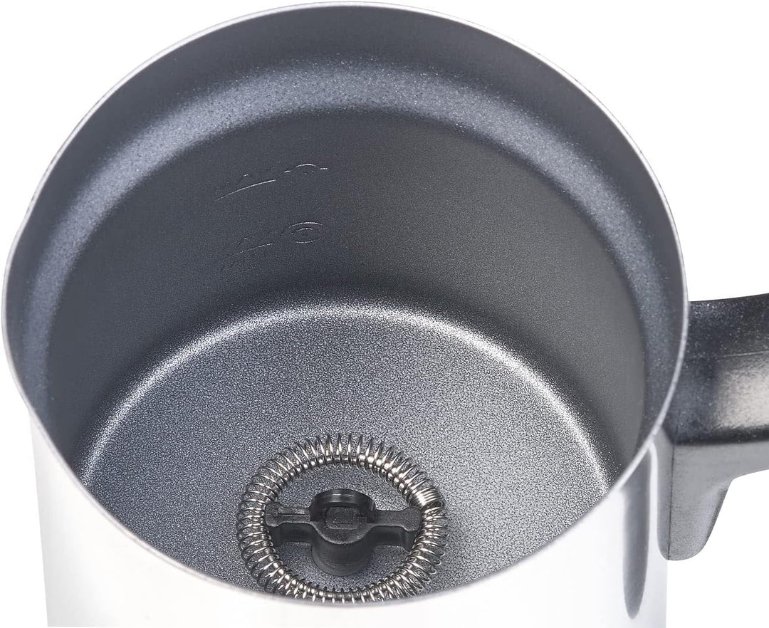 Rosenstein & Söhne Milchkocher: Elektrischer Edelstahl-Milchaufschäumer, 115/240 ml, antihaft, 500 W