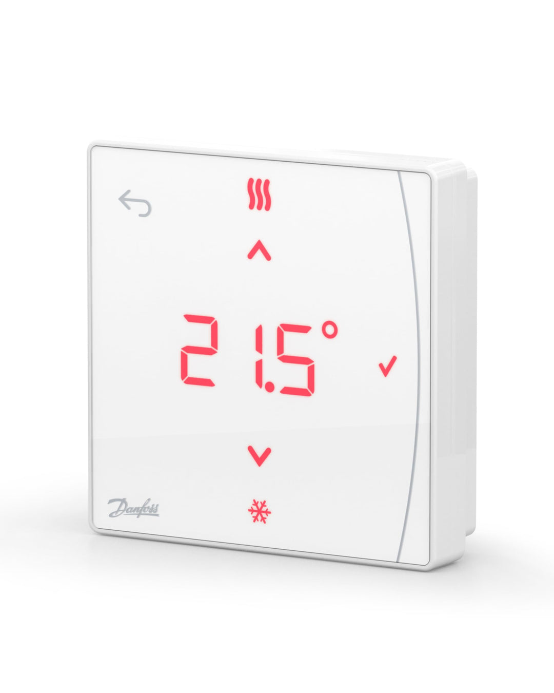Danfoss Icon 2 Raumthermostat 24V, Unterputz mit LED-Display, weiss, 1 Stück – präzise Raumtemperatu