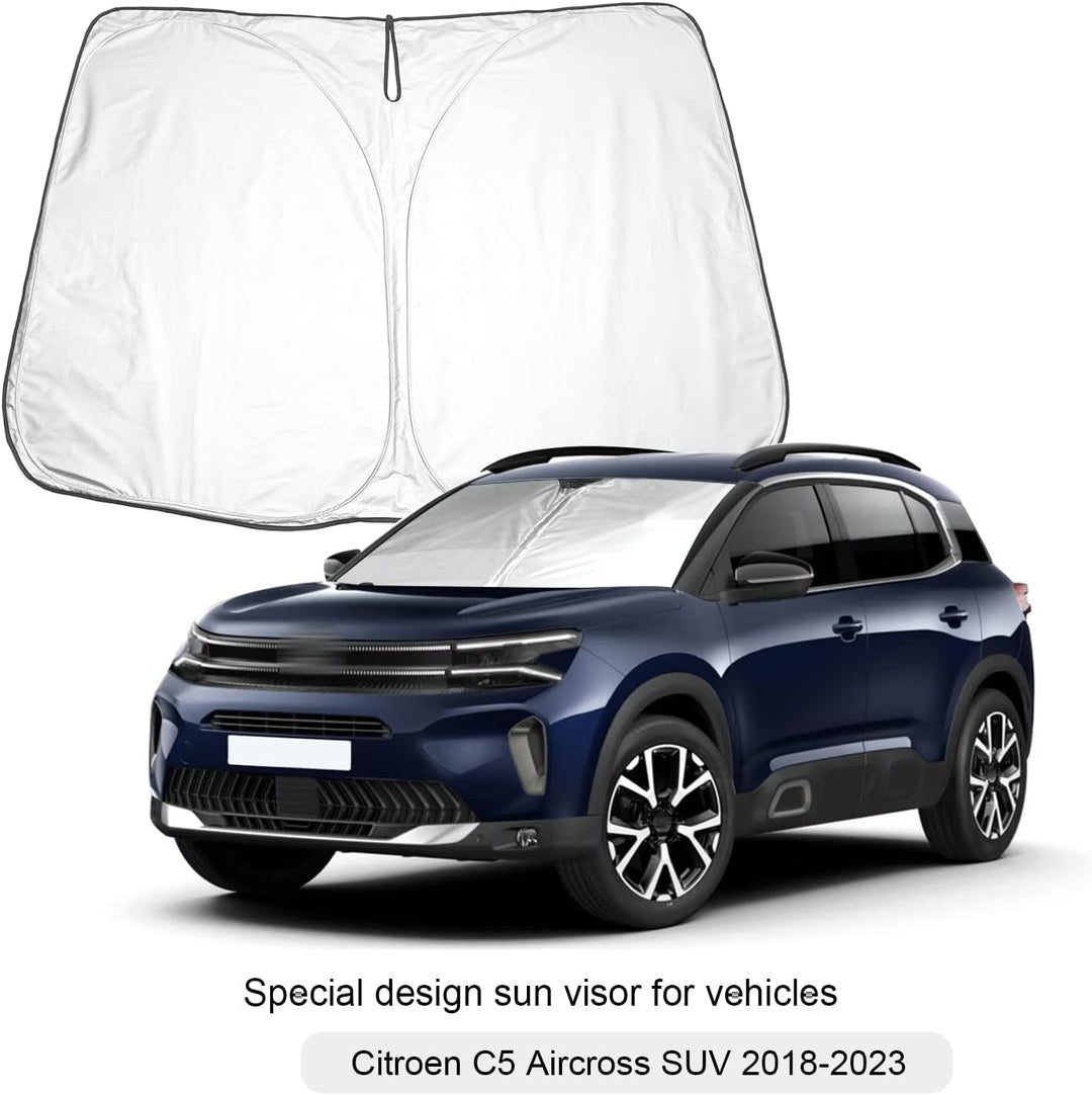 BIXUAN Sonnenschutz kompatibel mit Citroen C5 Aircross SUV 2018-2023 Windschutzscheibe für das Auto