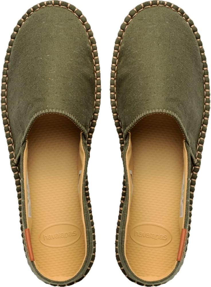 Havaianas Unisex Origine Iv Espadrille-Sandale mit Keilabsatz 35 EU Grüne Olive, 35 EU Grüne Olive