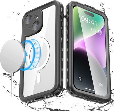 AICase für iPhone 14 Wasserdicht Hülle mit MagSafe Unterstützung, (6.1") 360 Grad Schutz Outdoor Run