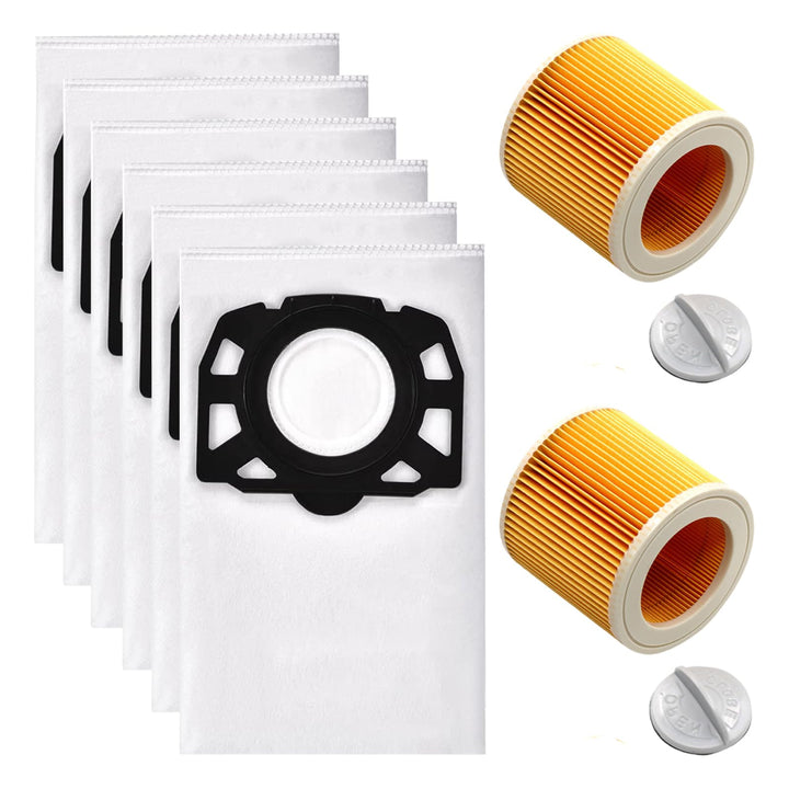 Staubbeutel Filter Zubehör Set für Kärcher SE4 SE 4 Plus Staubsauger KFI 3310 KFI 357 Waschsauger Er
