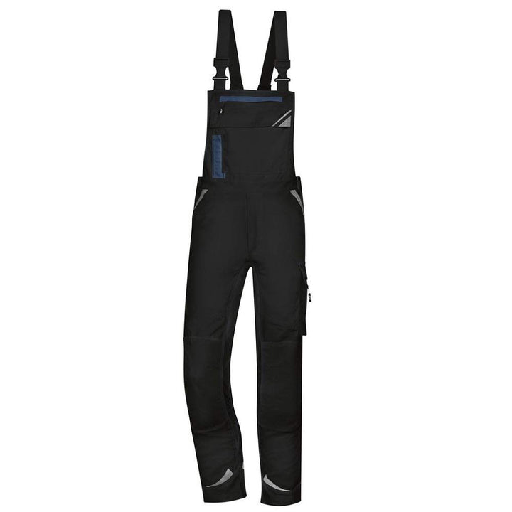 PKA Latzhose Flexolution, optimale Bewegungsfreiheit mit Stretch-Material Schwarz 46, Schwarz 46