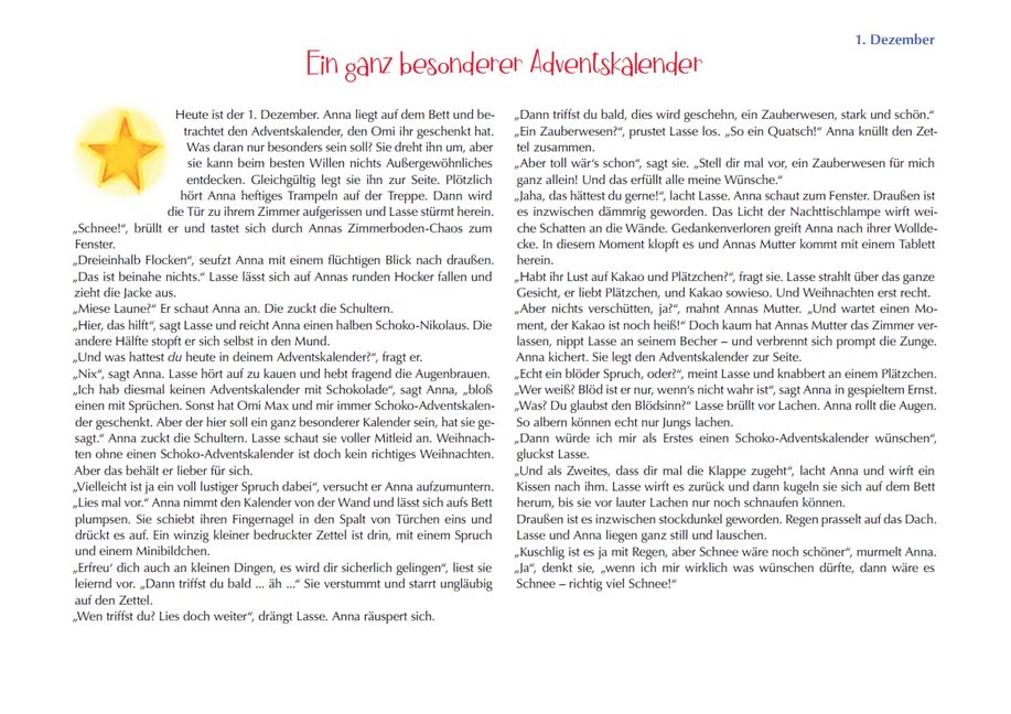 Anna und das Zauberpferd. Ein XXL-Bastel-Adventskalender (Adventskalender mit Geschichten für Kinder