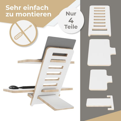 Stehschreibtisch Aufsatz | Stehpulte | Stehpult Holz | Laptopständer | Ständer | Stehtisch Aufsatz |