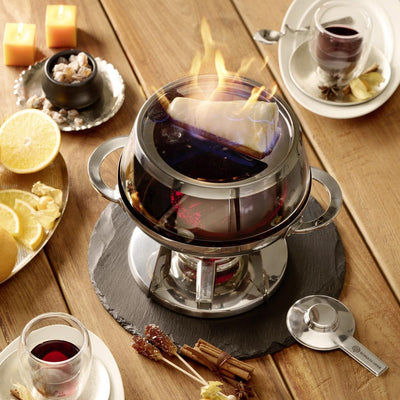 Schulte-Ufer 6973-20 Feuerzangenbowle Rumba, 20 cm, 4.50 L, Edelstahl,