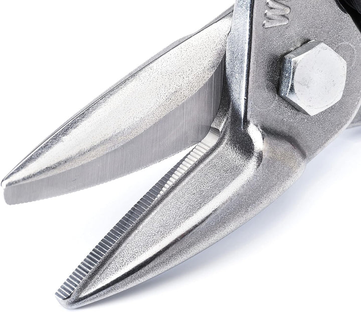 Wiss M1R 248mm/ 9-3/4-Inch MetalMaster Compound Action Aviation Snips, Cuts Straight to Left-Red Rot