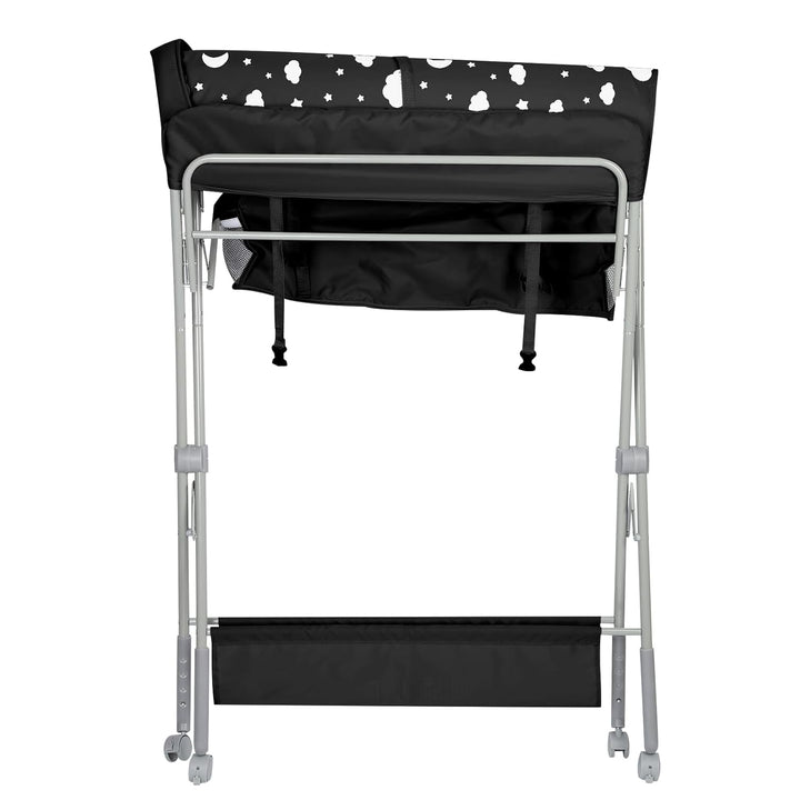 Baby Klappbarer Wickeltisch，Mobiler Wickeltisch mit Rollen und Wickelauflage,Wasserdicht und Höhenve