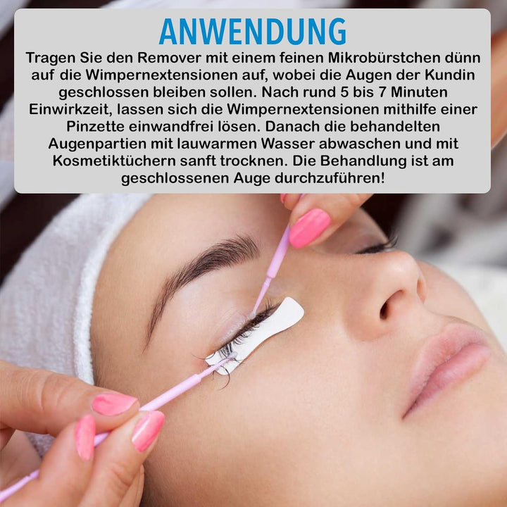 LOVELY Gel Remover für Wimpernverlängerung 15ml Geruchlos | schnelle entfernung von Lash Extensions