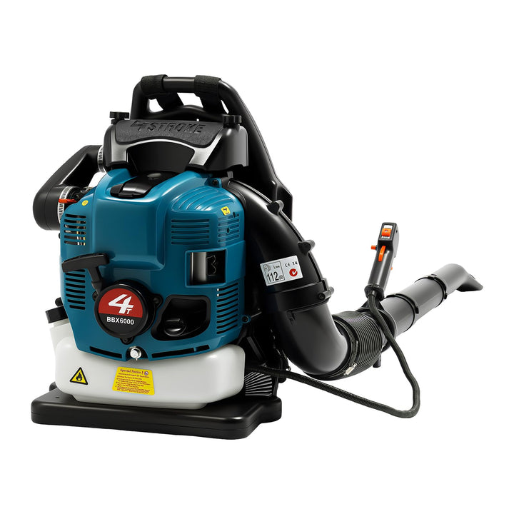 Benzin-Rückenlaubbläser 4-Takt 75.6ccm, 2600W Leichter Laubbläser Benzin Gas Angetriebene Rückentrag
