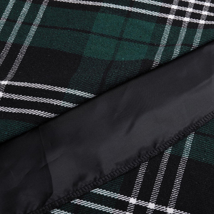 Rock Damen Lang Winterrock Kariert Wollrock Elegant Herbs mit Taschen | Midirock in 20 Farben. Weich