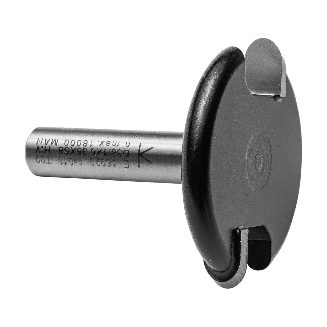 ENT 16920 Rundfräser Konkav HW, Schaft (S) 8 mm, Durchmesser (D) 38,1 mm, NL 6,35 mm, R 3,18 mm, SL