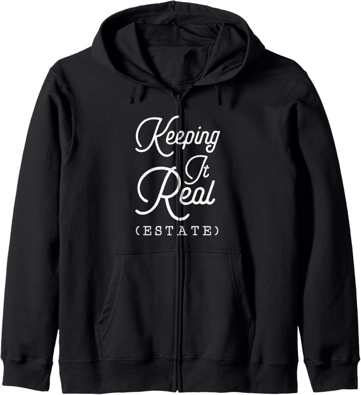Kepping It Real (Estate) Lustige Makler Pun Immobilien Kapuzenjacke