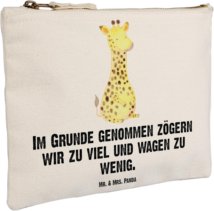 Mr. & Mrs. Panda Etui Giraffe Zufrieden Grösse XL Grosse - Geschenk, Abenteuer, Pencil case, Schmink