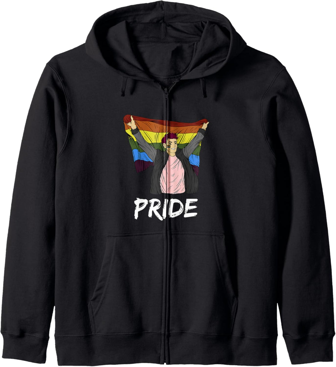 Regenbogenfahne Queer Homosexuell Schwul Lesbisch Gay Pride Kapuzenjacke