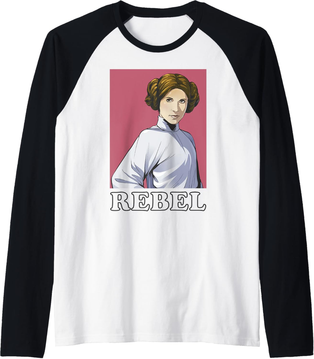 Star Wars Rebel Leia Portrait Raglan