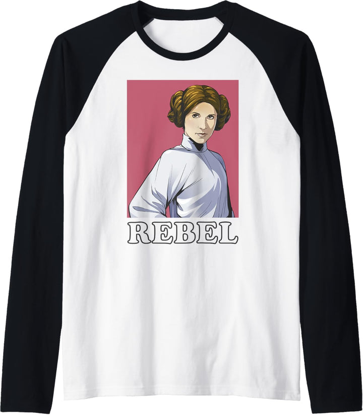 Star Wars Rebel Leia Portrait Raglan