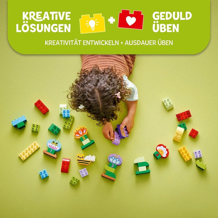 LEGO DUPLO Town Kreativer Blumengarten, Stapelspielzeug, lässt Kleinkinder ab 2 Jahren fantasievoll