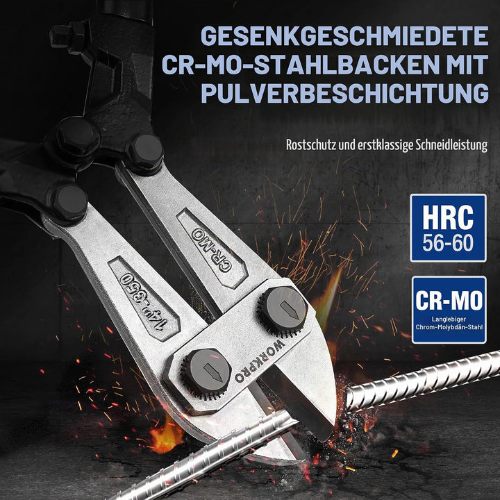 WORKPRO W017004A Bolzenschneider, Rot und Blau, 35,6 cm 36 cm (14 Zoll), 36 cm (14 Zoll)