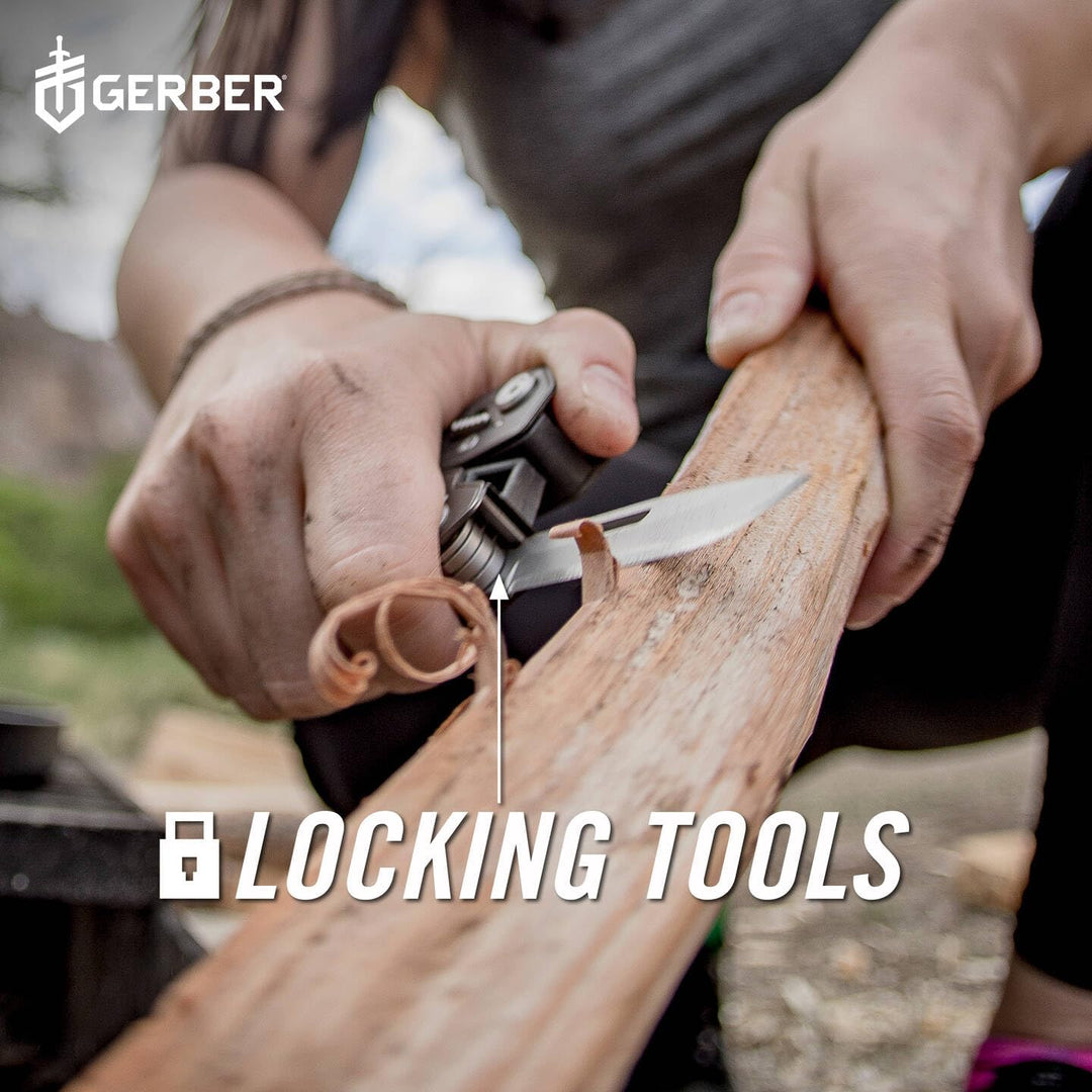 Gerber Multifunktionswerkzeug mit Nylon-Scheide und 17 Funktionen, Truss Multi-tool, 30-001546 17 To