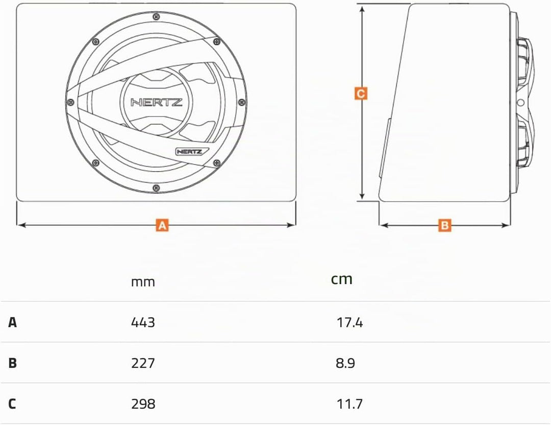 Hertz DBX 25.3 - 25cm Auto Subwoofer/Basskiste/Bassbox - 600 Watt (DBX-25.3)