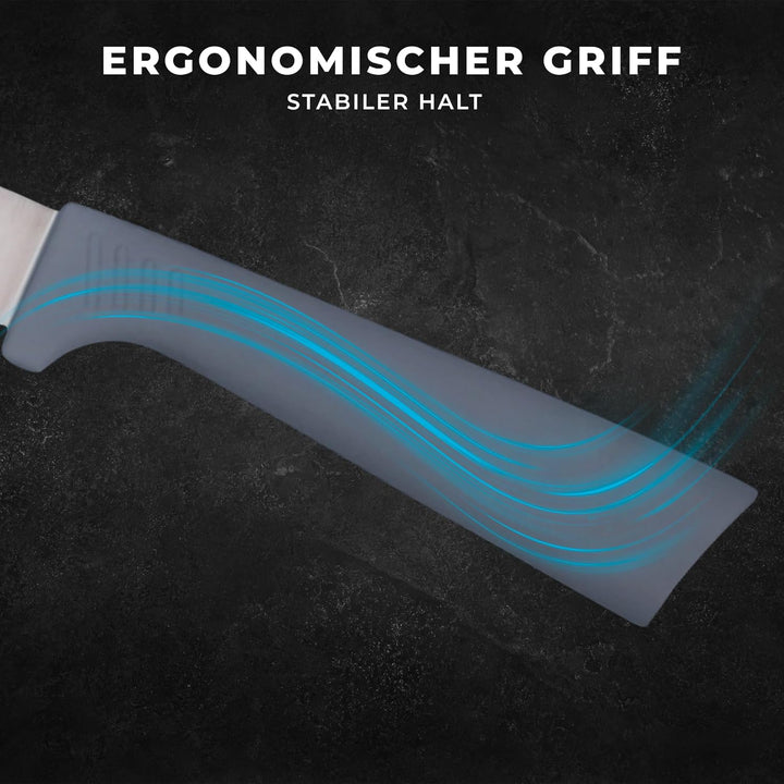Messerblock mit Messer - 5 teilig - Messerset und Messer Block - Küchenmesser Set - Kitchen Knife Se