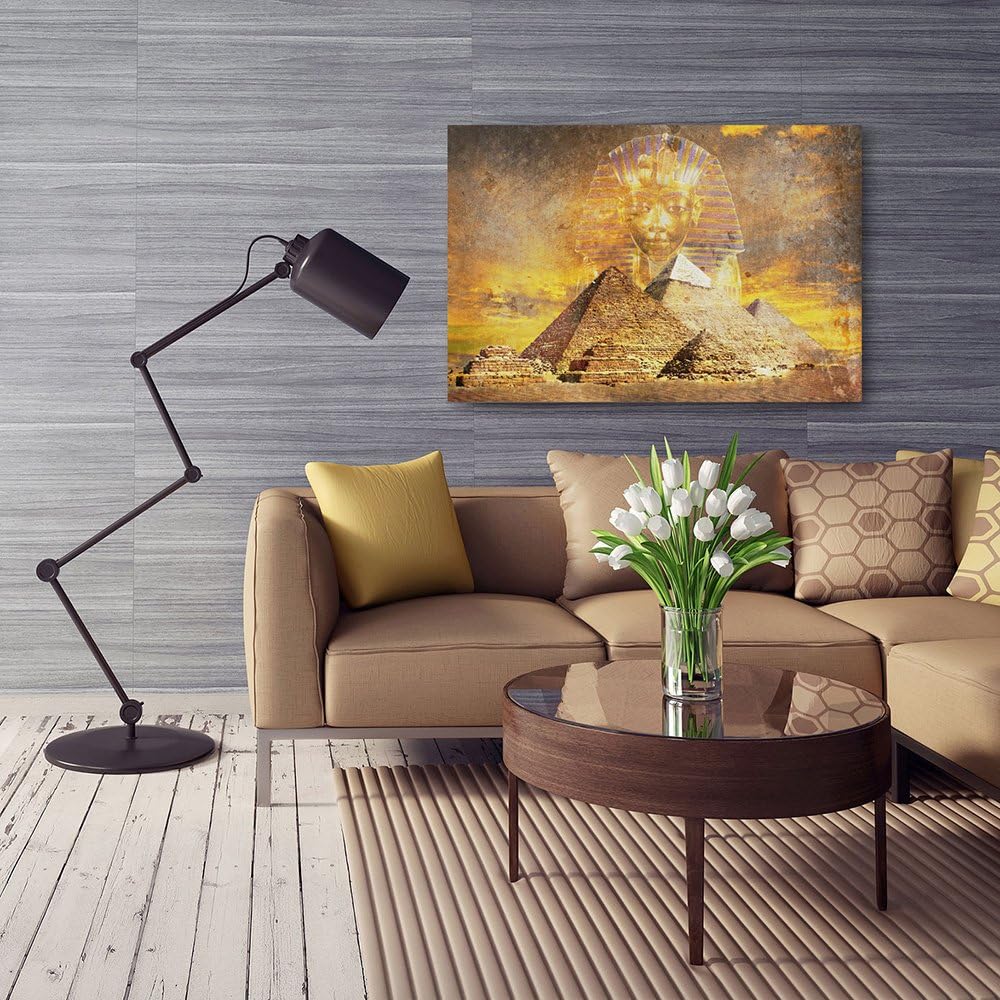 Feeby. Wandbilder - 1 Teilig- 50x70 cm - Bilder Kunstdrucke Deko Panel, ÄGYPTEN, PYRAMIDEN, MODERN,