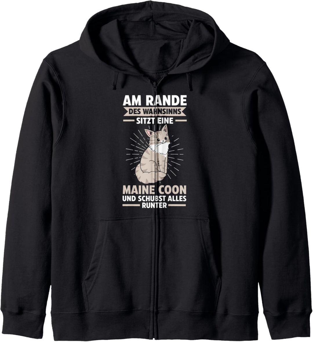 Maine Coon Lustige Katzen Sprüche Kapuzenjacke