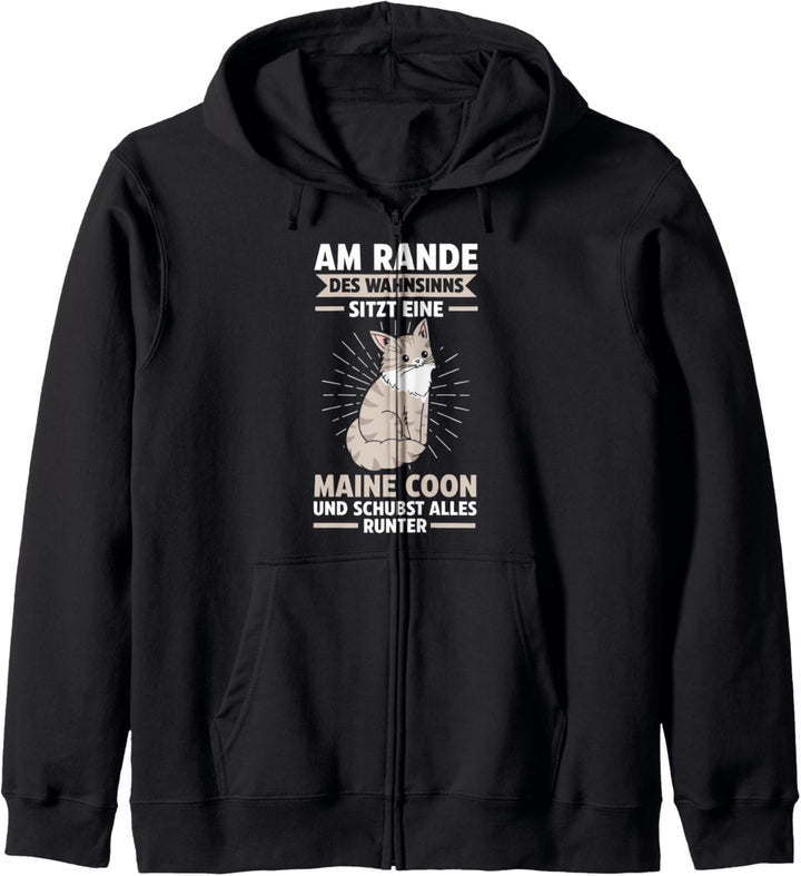 Maine Coon Lustige Katzen Sprüche Kapuzenjacke