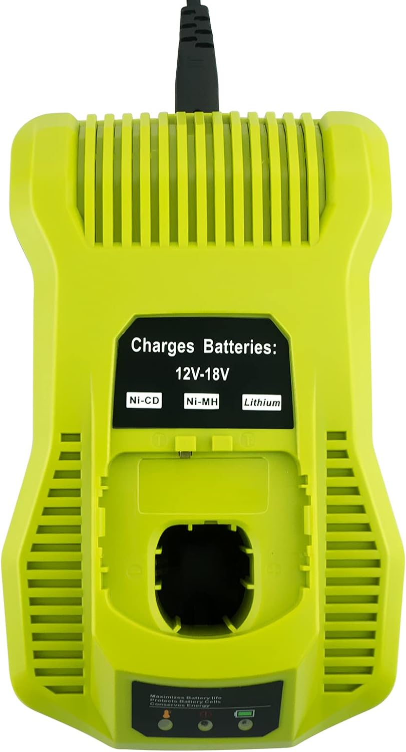 Gooality Ersatz P117 Ladegerät für Ryobi 12V-18V Ni-Cd Ni-MH Li-Ionen Akku P100 P101 P102 P103 P104