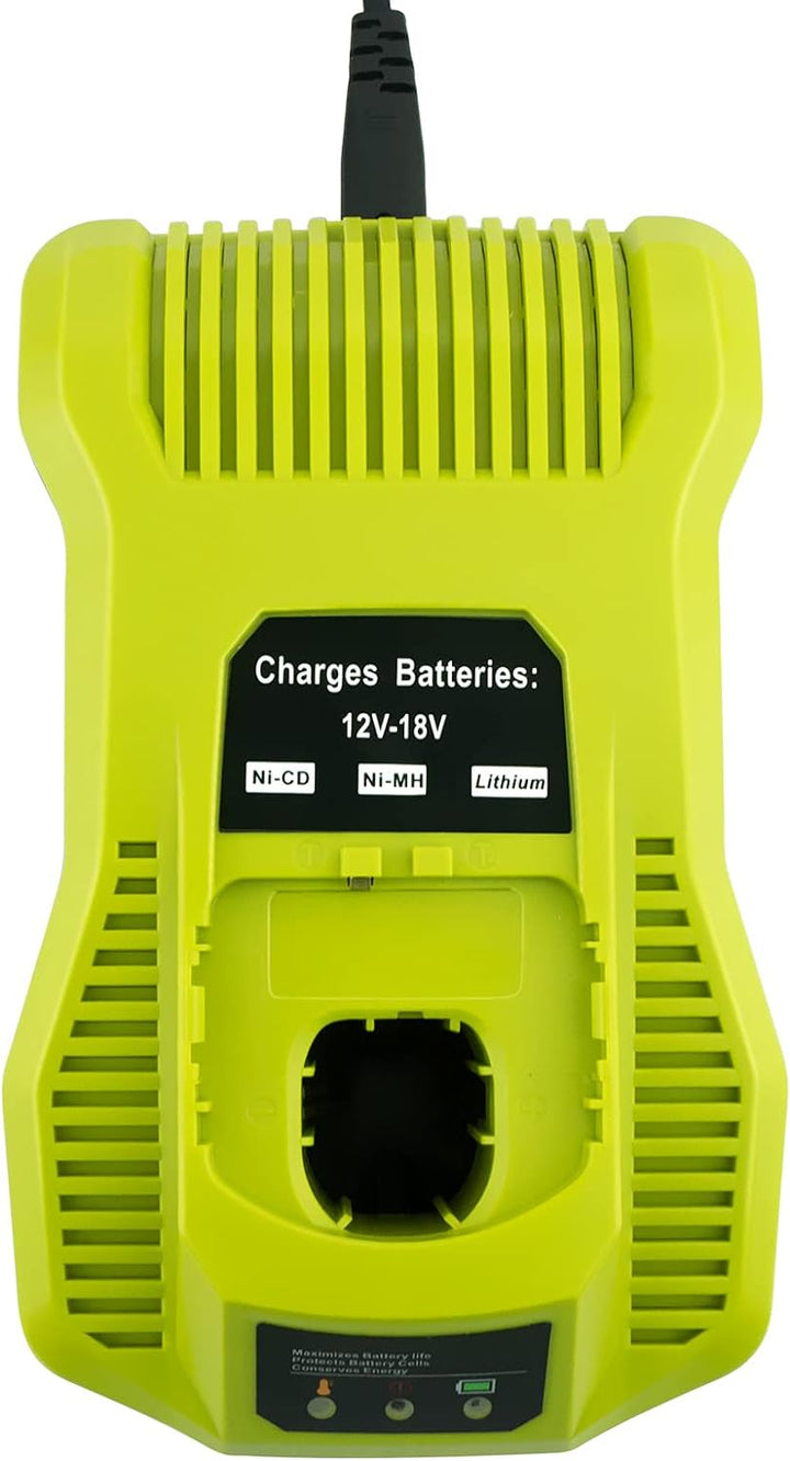 Gooality Ersatz P117 Ladegerät für Ryobi 12V-18V Ni-Cd Ni-MH Li-Ionen Akku P100 P101 P102 P103 P104