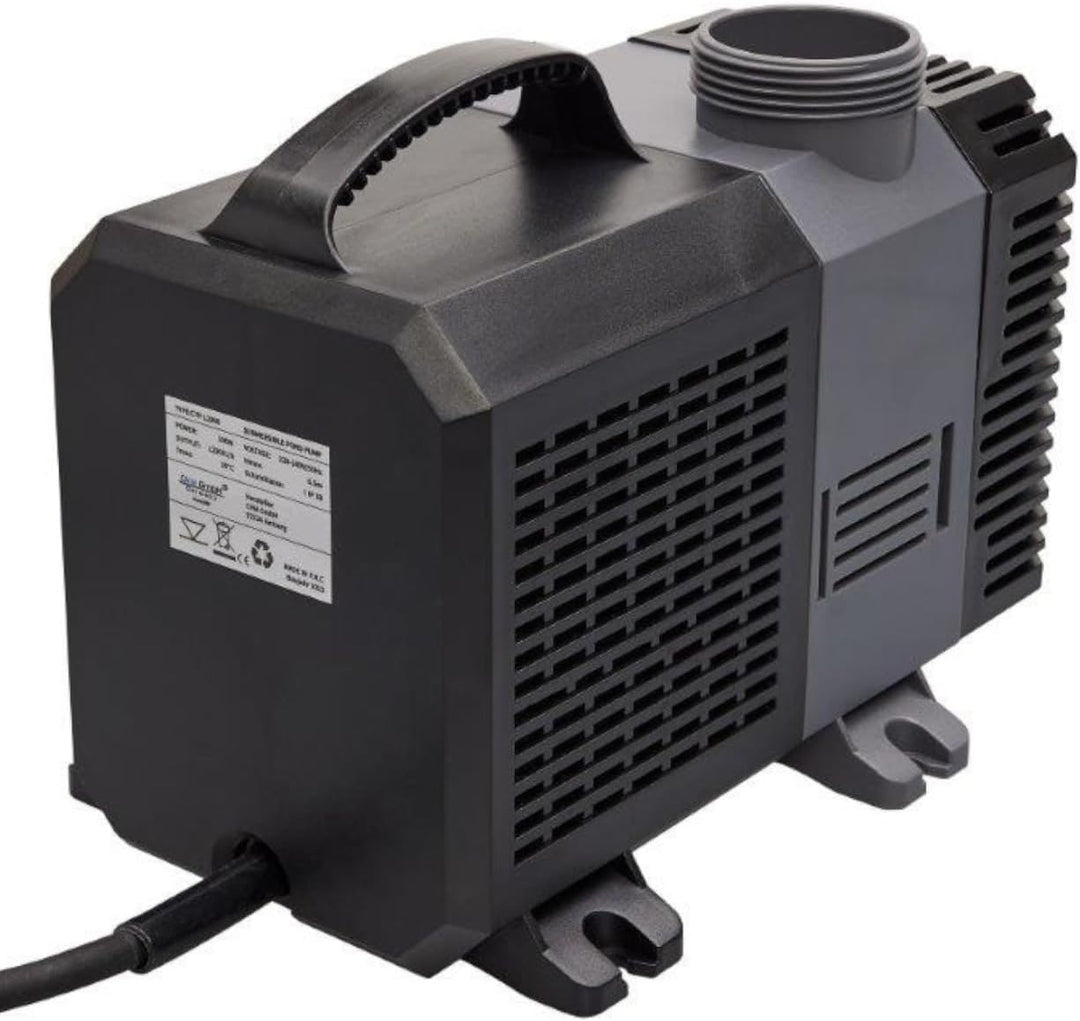CHM GmbH® Eco Teichpumpe 30 Watt Bachlaufpumpe Filterpumpe 4500 L/h Pumpe Aquarium