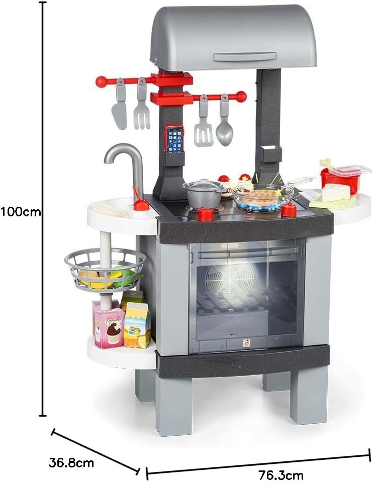 CHICOS - 2in1 BBQ Kochen | Kindergrill mit echtem Kücheneffekt: Die Lebensmittel ändern ihre Farbe b